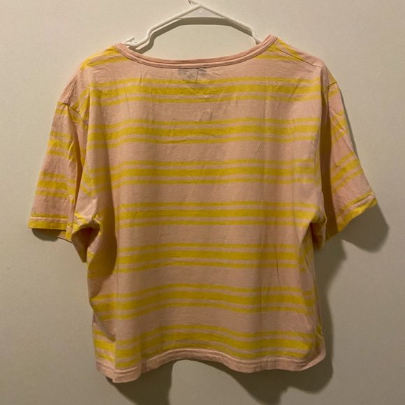 J. Crew Oversized Comfy Striped T-Shirt Medium - Picture 5 of 5